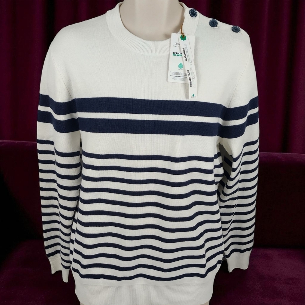 bonobos Women's Size Large Shoulder Button Sweater New With Tags